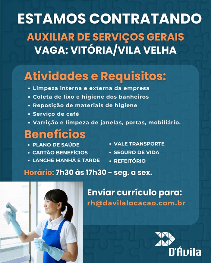 Auxiliar de Serviços Gerais
