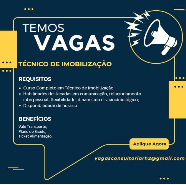 TÉCNICO DE IMOBILIZAÇÃO