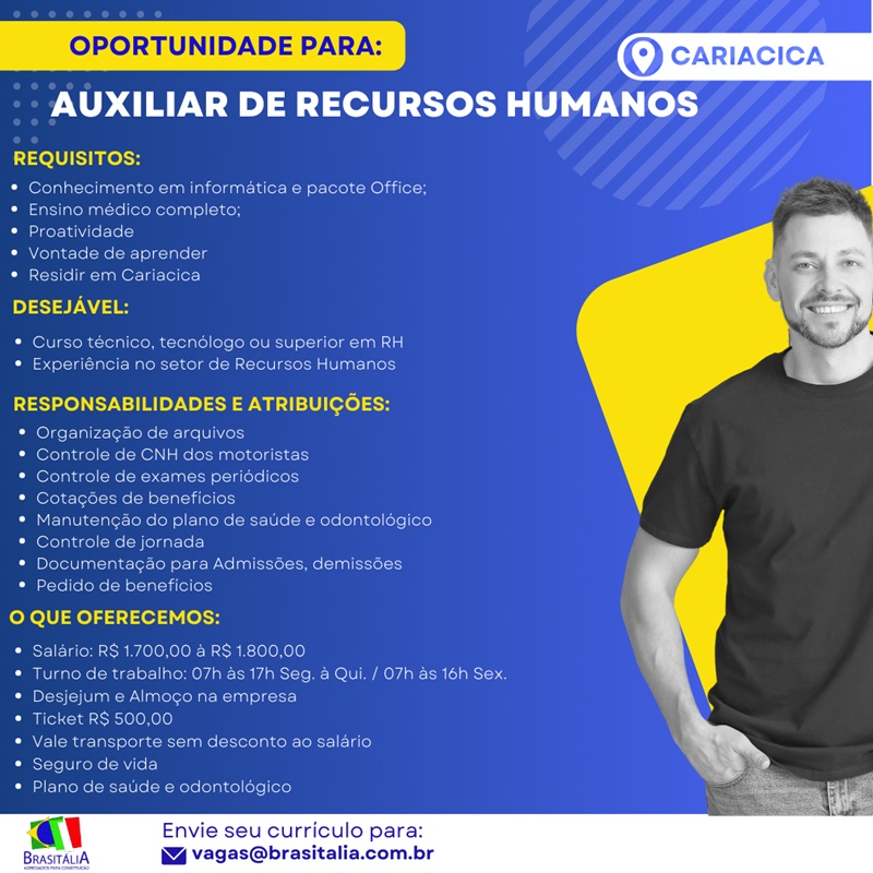 BRASITALIA CONTRATA AUXILIAR DE RECURSOS HUMANOS