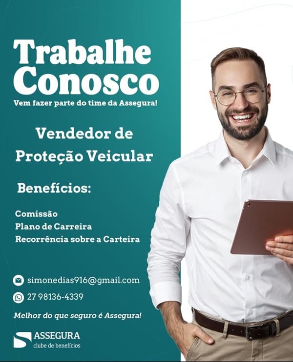 VENDEDOR DE PROTEÇÃO VEICULAR