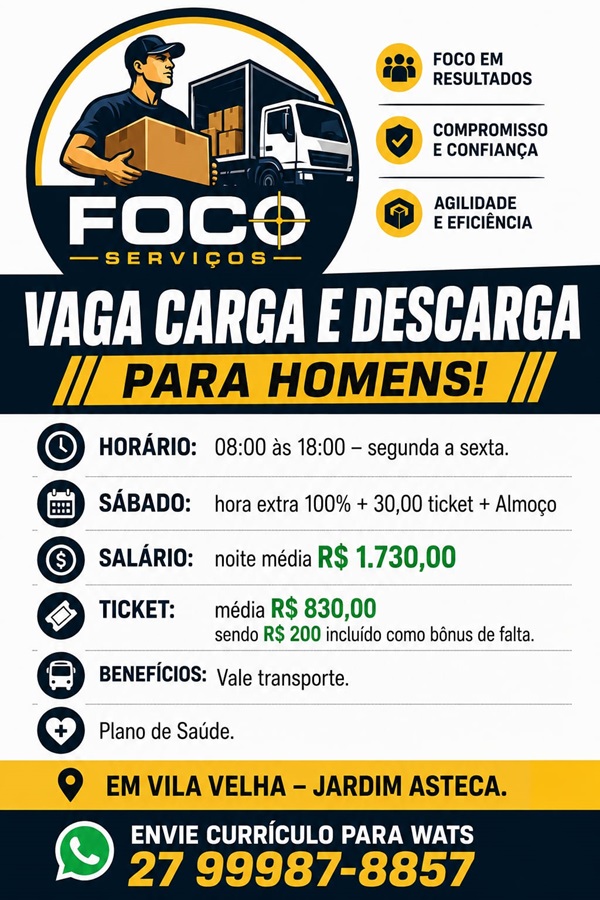 VAGA PARA CARGA E DESCARGA