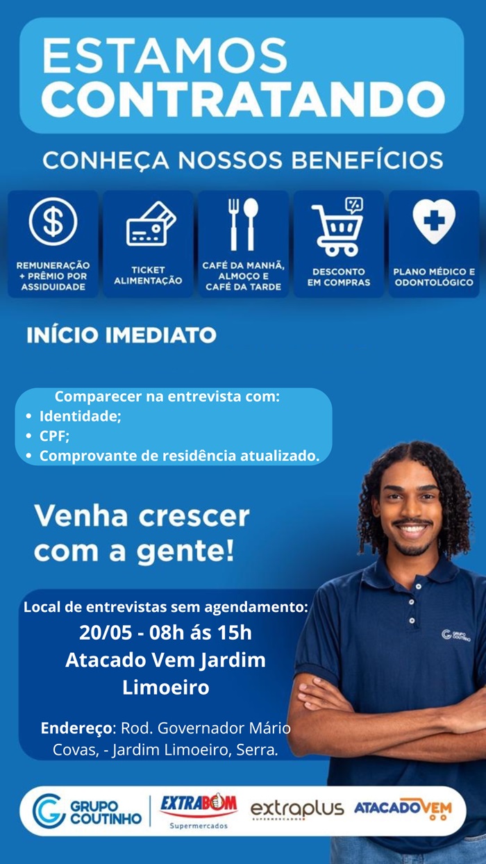 MUTIRÃO DE EMPREGO SEM AGENDAMENTO