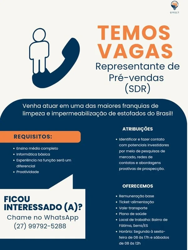 REPRESENTANTE DE PRÉ-VENDAS (SDR)