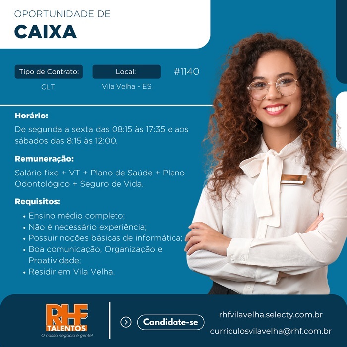 VAGA DE CAIXA 