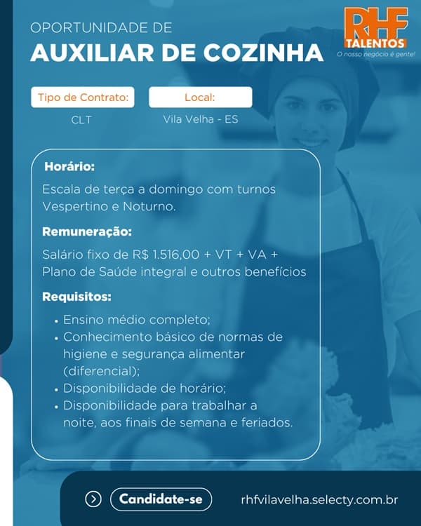 AUXILIAR DE COZINHA