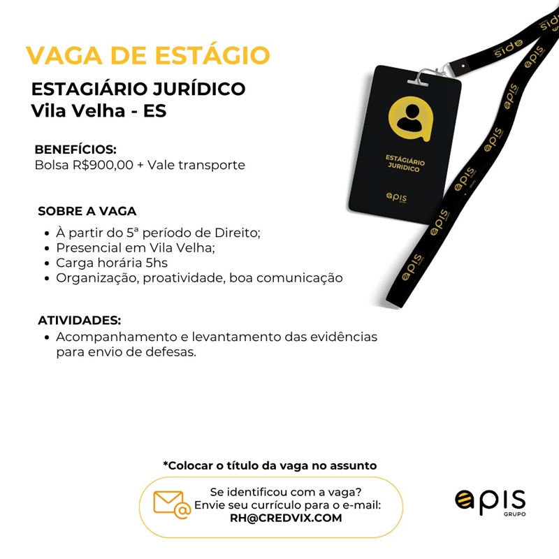 ESTAGIÁRIO JURÍDICO