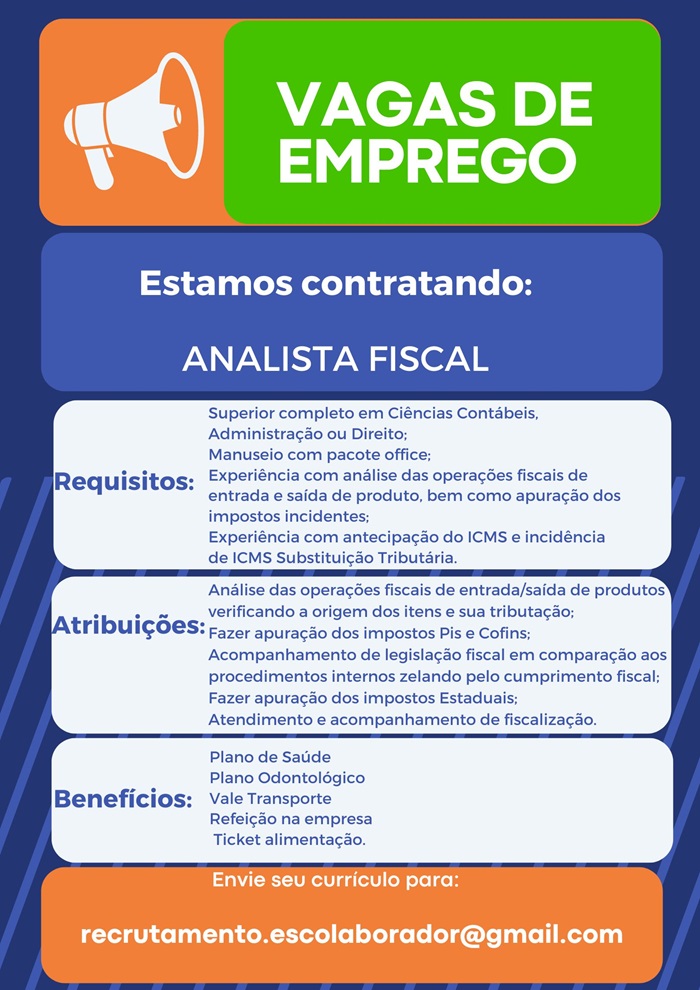 VAGA DE ANALISTA FISCAL