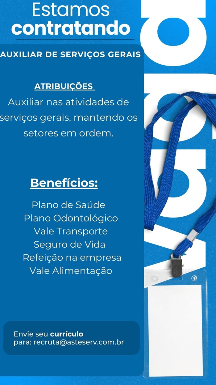 AUXILIAR DE SERVIÇOS GERAIS