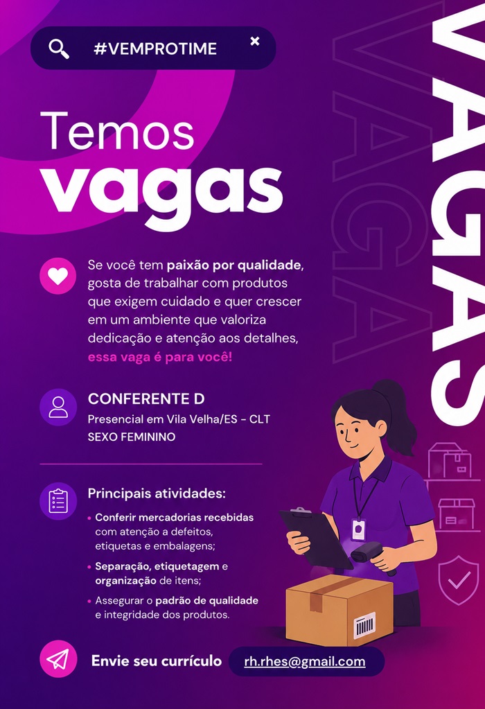 Vaga para Conferente D
