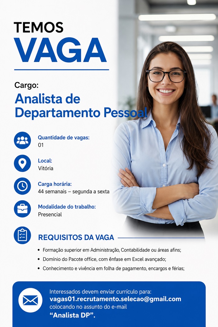ANALISTA DE DEPARTAMENTO PESSOAL