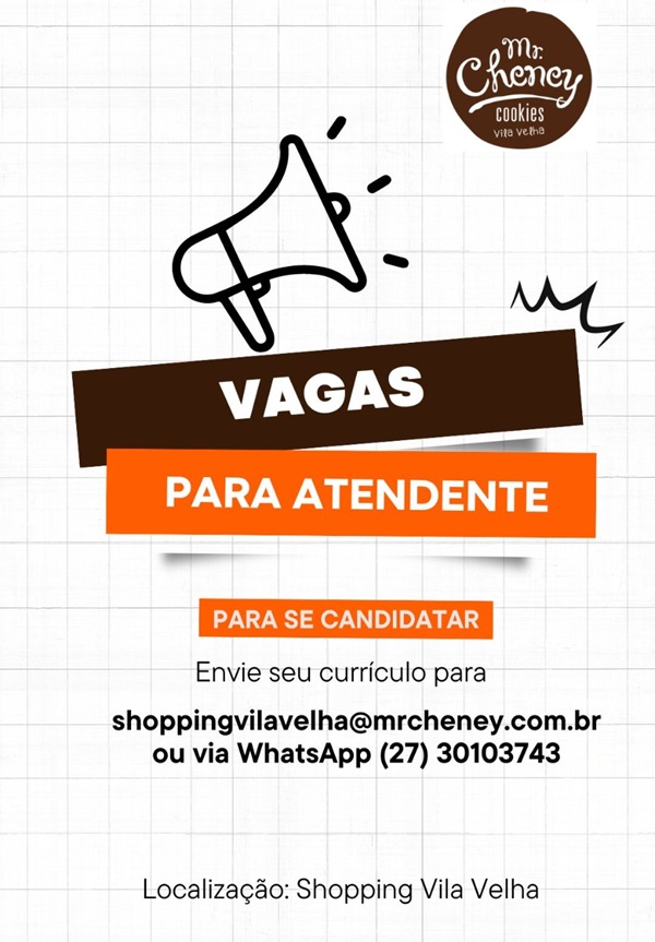 VAGA PARA ATENDENTE