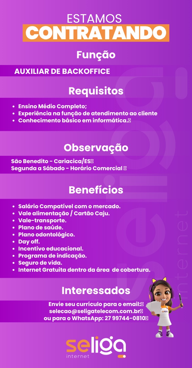 AUXILIAR DE BACKOFFICE