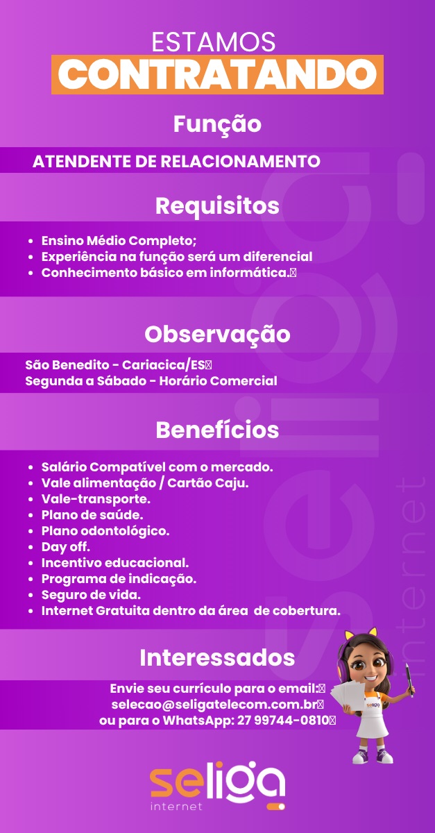 ATENDENTE DE RELACIONAMENTO