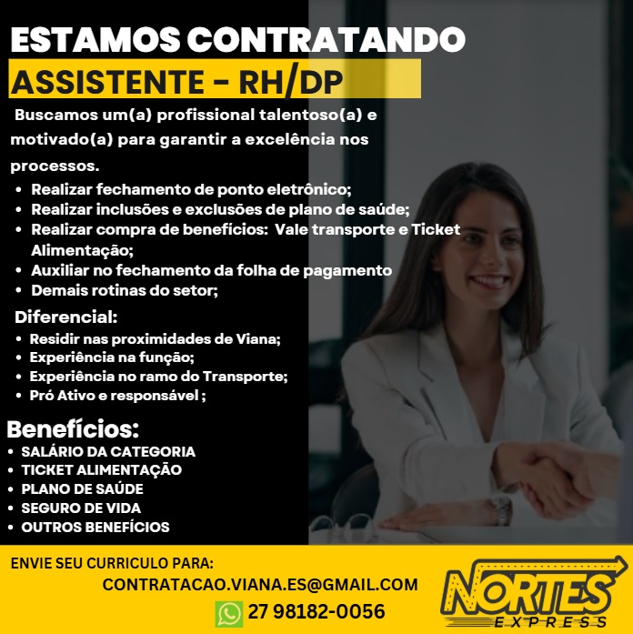 ASSISTENTE DE RH/DP