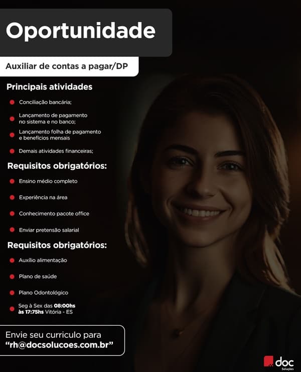 AUXILIAR DE CONTAS A PAGAR/DP