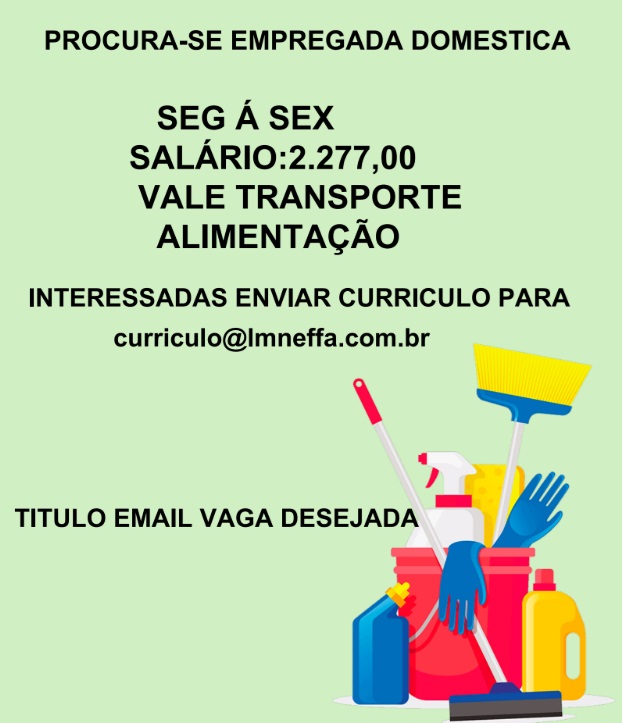 Vaga para Empregada Doméstica