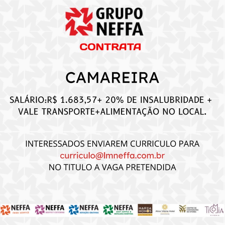 Grupo Neffa contrata Camareira
