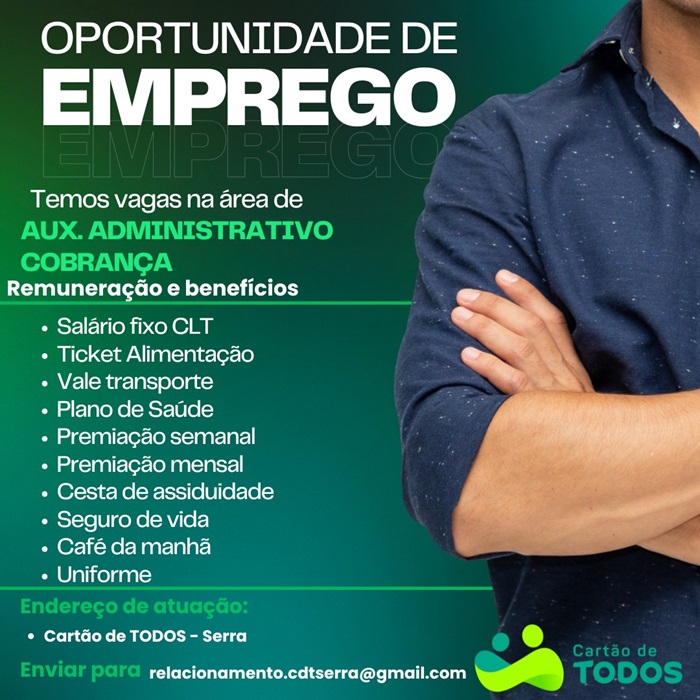 AUXILIAR ADMINISTRATIVO COBRANÇA