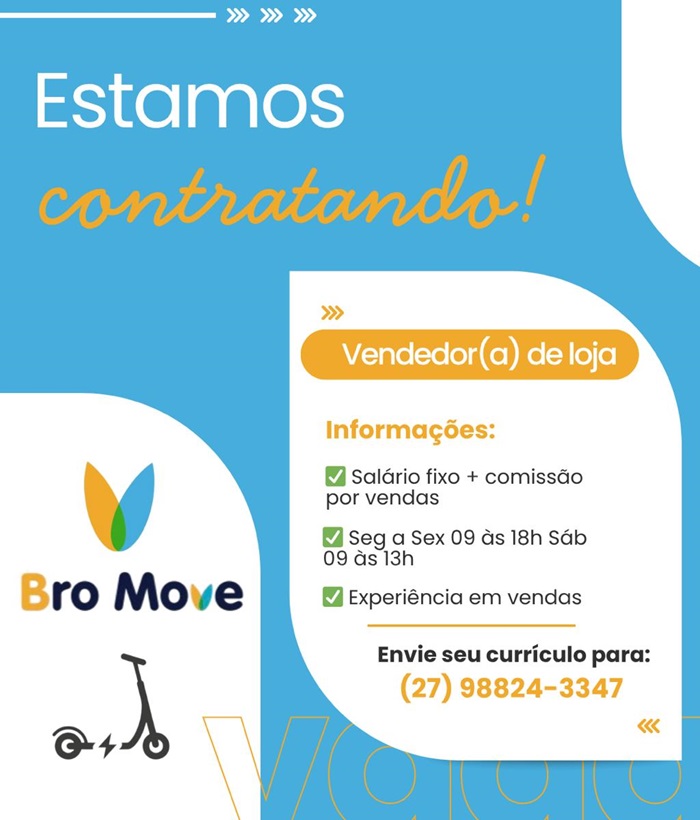 Vaga para Vendedor(a) de Loja