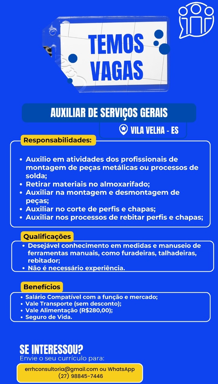 AUXILIAR DE SERVIÇOS GERAIS