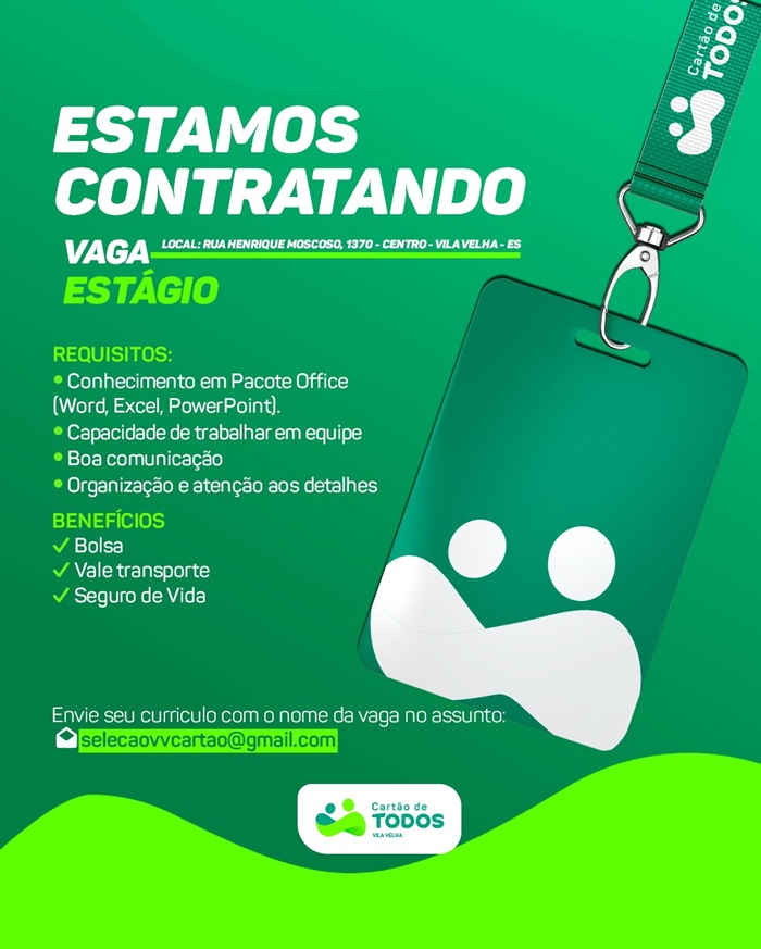 VAGA DE ESTÁGIO