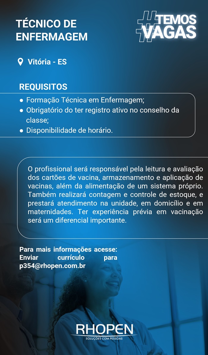 TÉCNICO DE ENFERMAGEM (Vitória – ES)