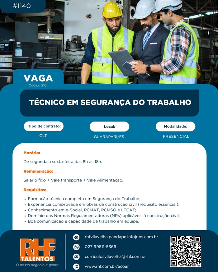 Técnico em Segurança do Trabalho