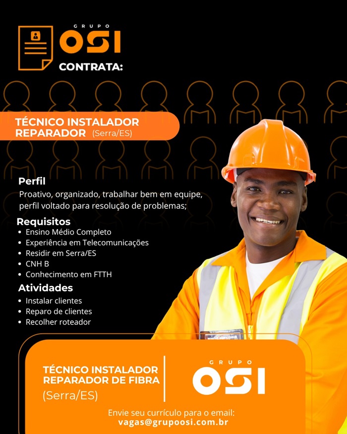 TÉCNICO INSTALADOR REPARADOR - SERRA