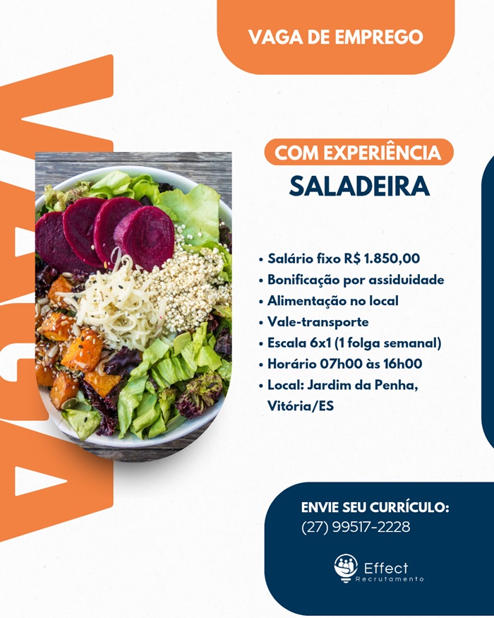 VAGA DE SALADEIRA