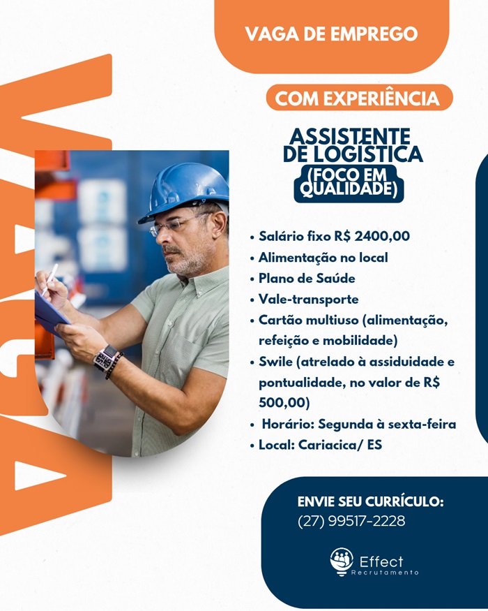 ASSISTENTE DE LOGÍSTICA
