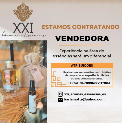 VAGA DE VENDEDORA