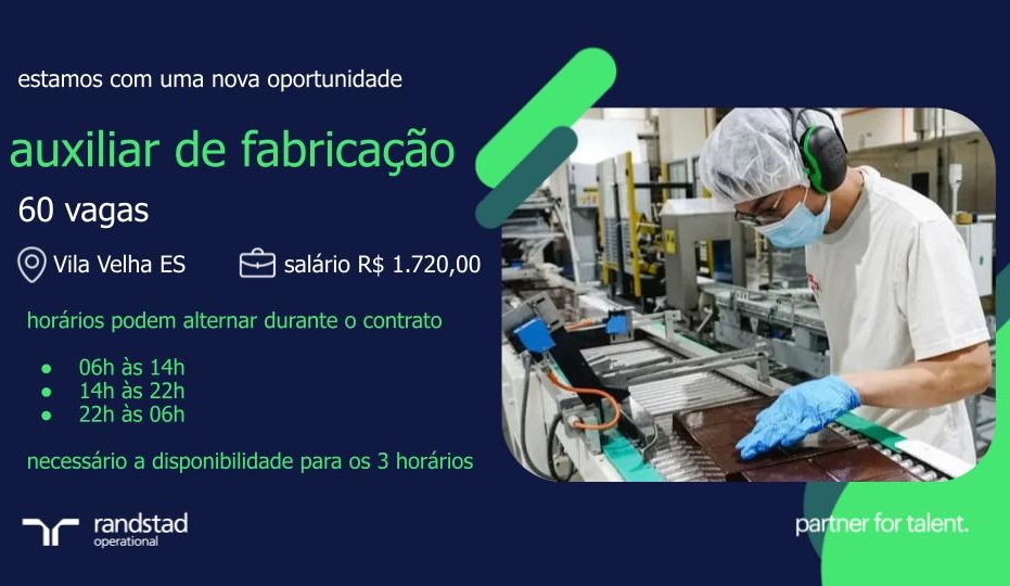 Auxiliar de Fabricação