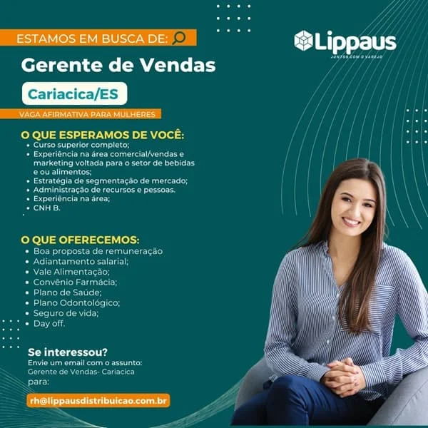 LIPPAUS CONTRATA GERENTE DE VENDAS