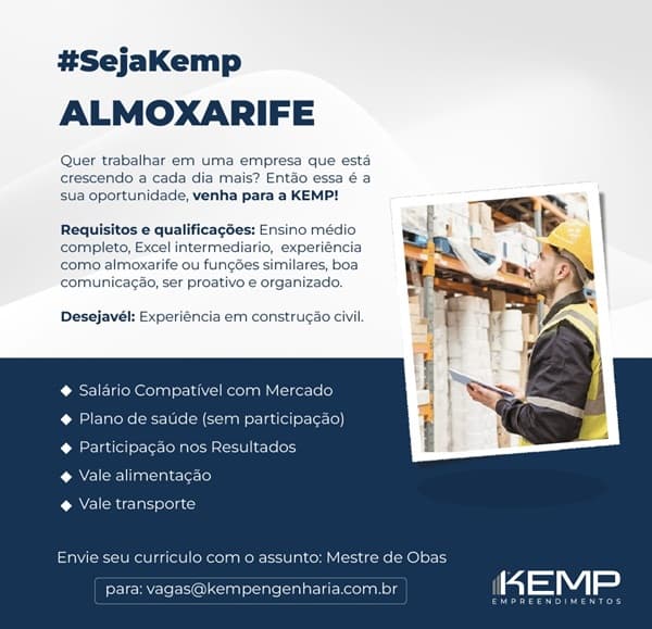 KEMP CONTRATA ALMOXARIFE