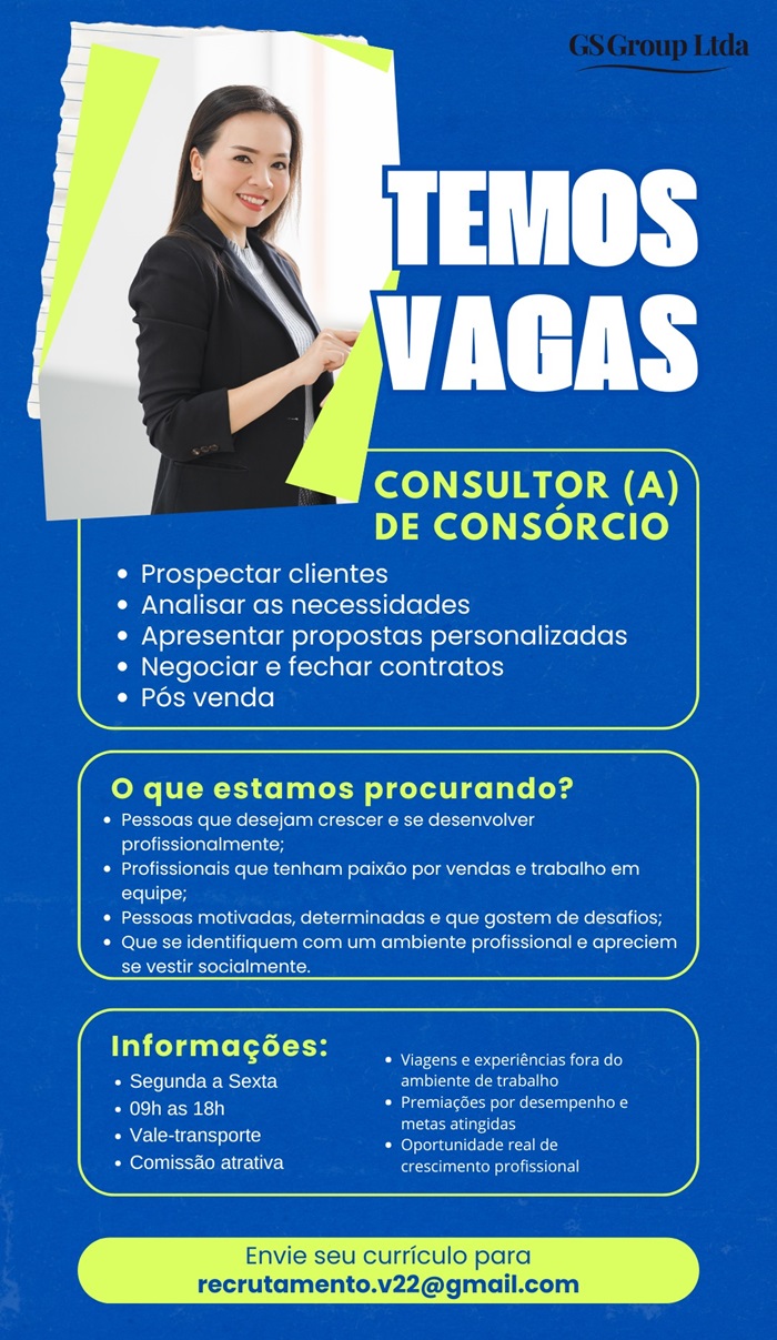 VAGA DE VENDEDOR(A)