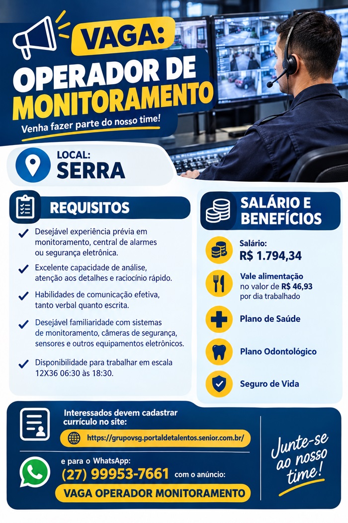 OPERADOR DE MONITORAMENTO