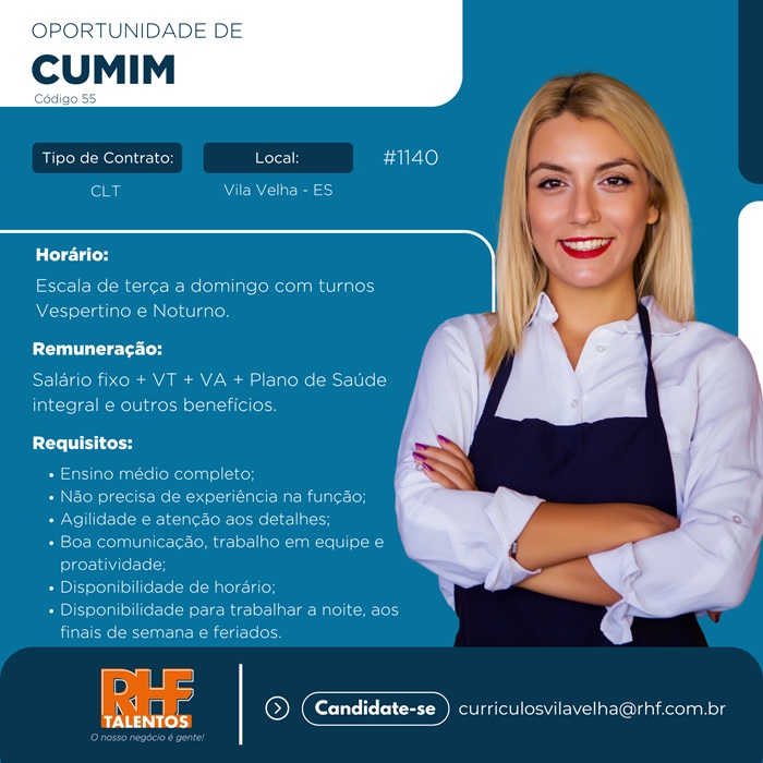 VAGA DE CUMIM