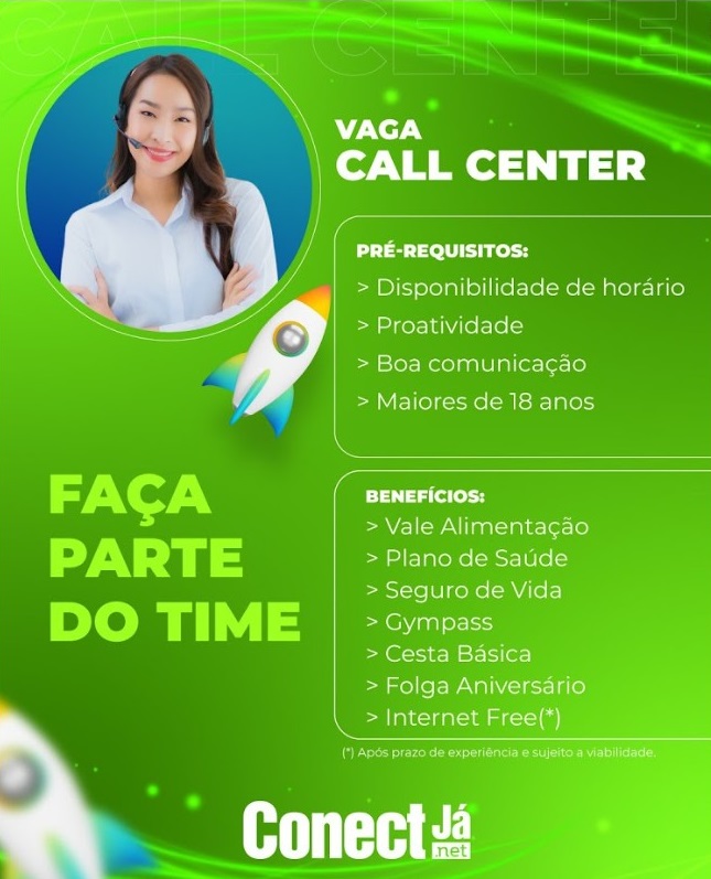 GRUPO CONECTJÁ CONTRATA CALL CENTER