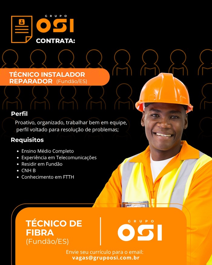 TÉCNICO INSTALADOR REPARADOR - FUNDÃO/ES