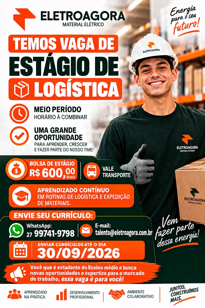VAGA DE ESTÁGIO EXPEDIÇÃO
