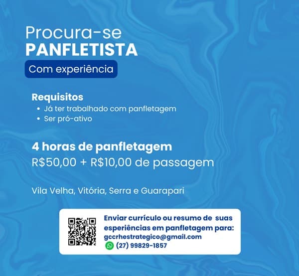 VAGA DE PANFLETISTA