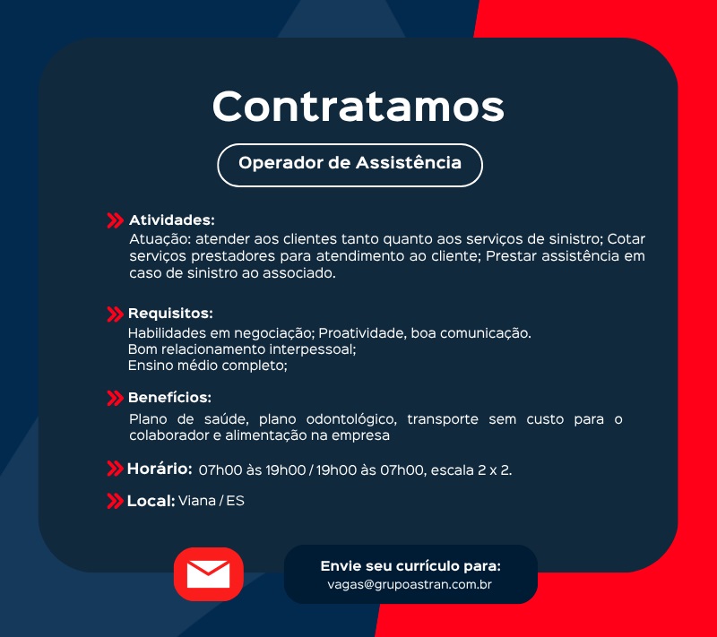 Operador de Assistência