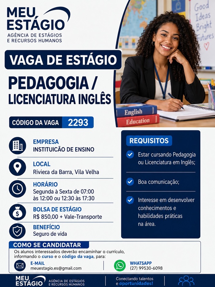 AGAS DE ESTÁGIO – PEDAGOGIA | LICENCIATURA INGLÊS