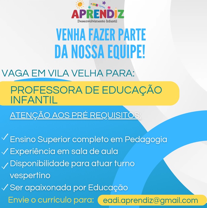 PROFESSOR DE EDUCAÇÃO INFANTIL