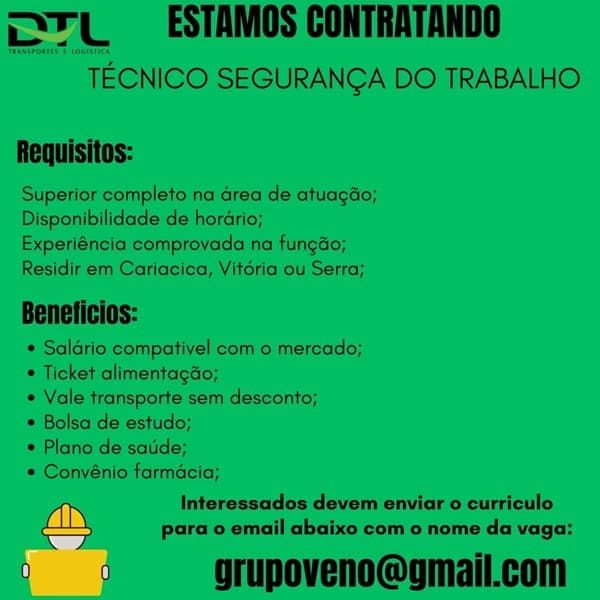 TÉCNICO DE SEGURANÇA DO TRABALHO