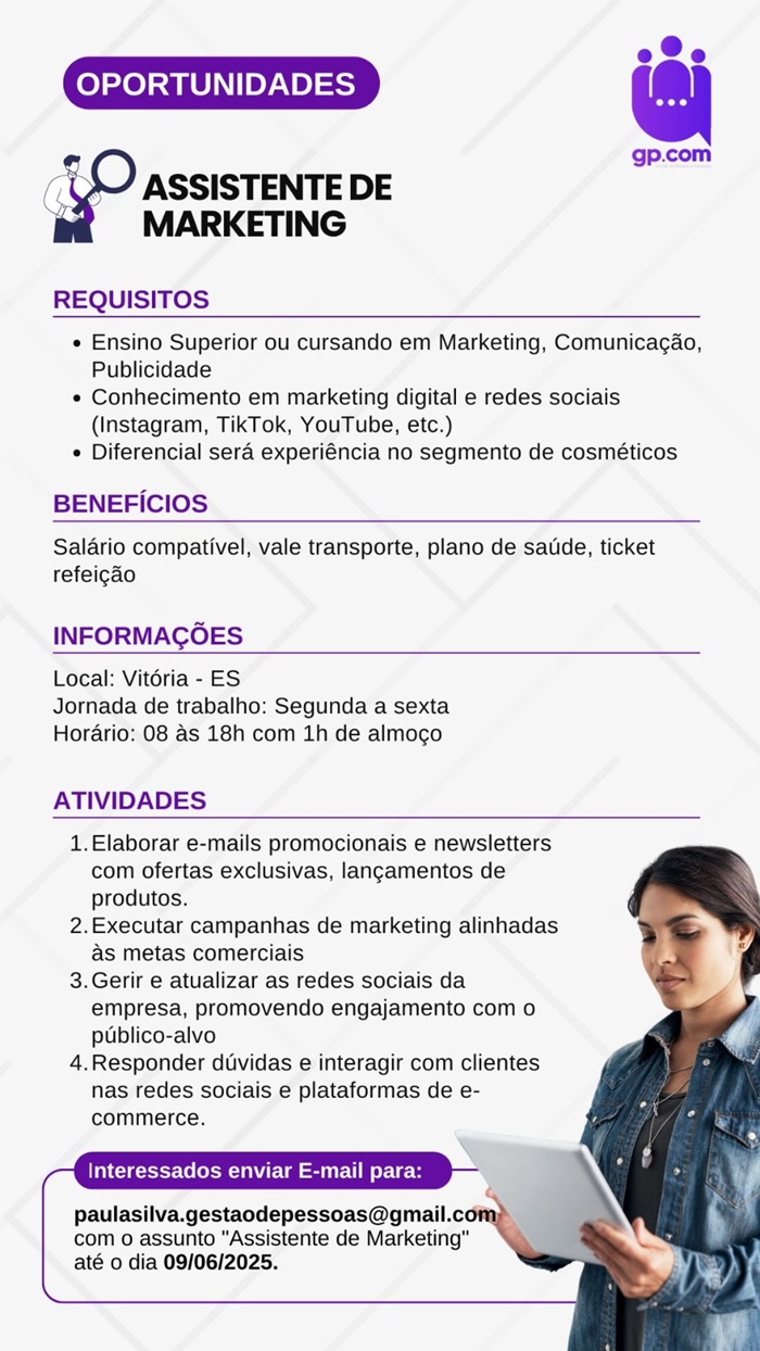 ASSISTENTE DE MARKETING
