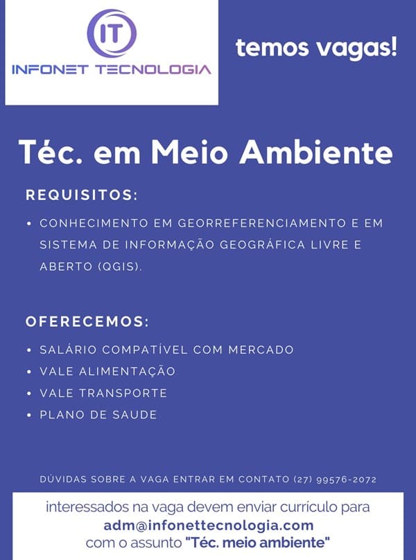 Vaga de Técnico em Meio Ambiente