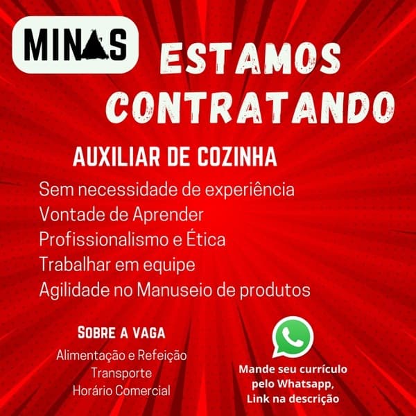 Auxiliar de cozinha