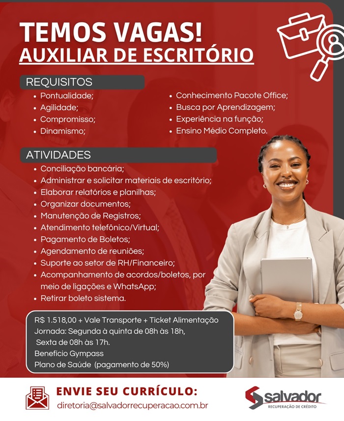 AUXILIAR DE ESCRITÓRIO