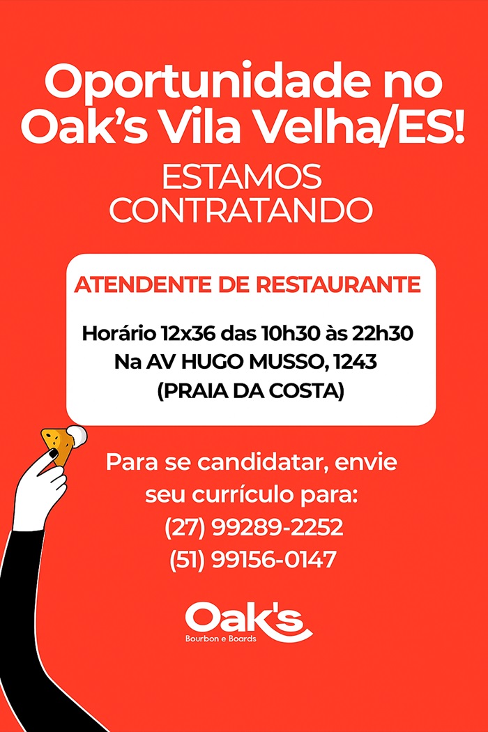 Oportunidade no Oak's Vila Velha/ES!